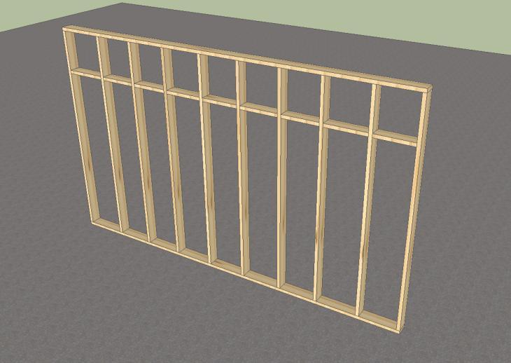 composition de l'ossature bois