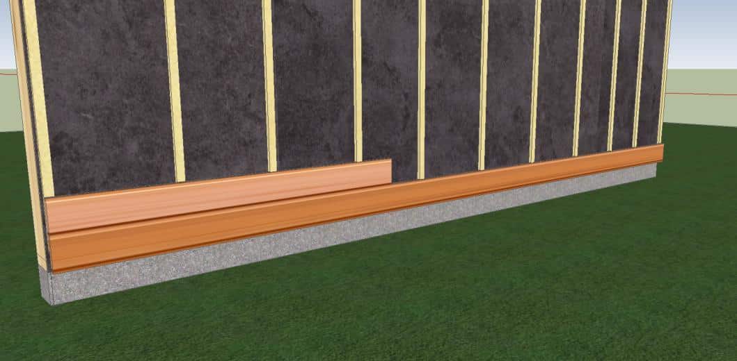 pose de bardage horizontal