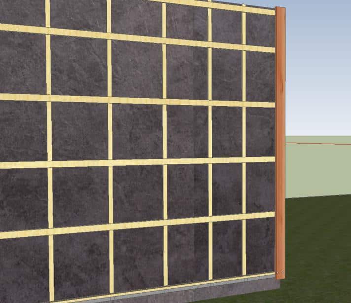 bardage bois vertical